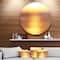 Designart - Abstract Yellow Sunset Reflection' Disc Landscape Wall Art on Metal Wall
